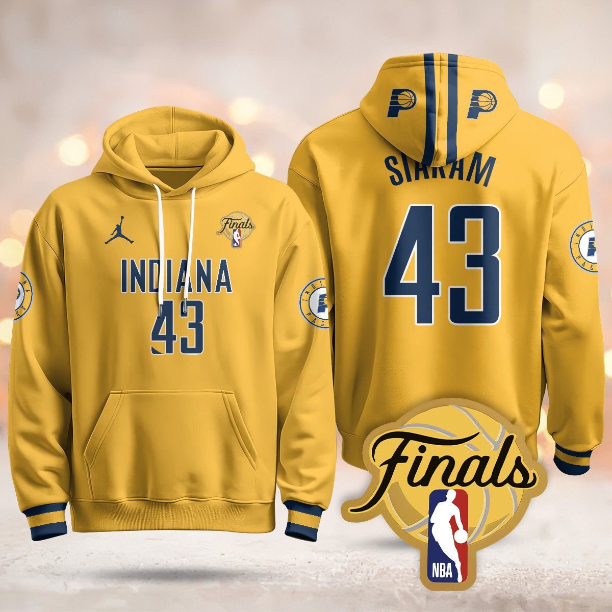 Indiana Pacers Hoodie - Final Patch - All Stitched