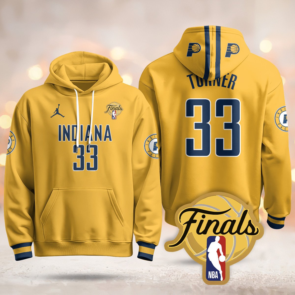 Indiana Pacers Hoodie - Final Patch - All Stitched