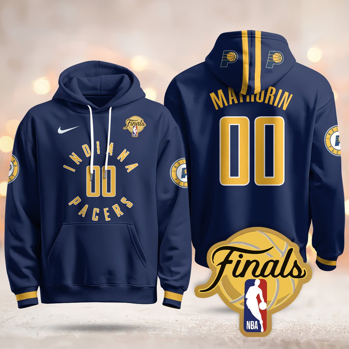 Indiana Pacers Hoodie - Final Patch - All Stitched