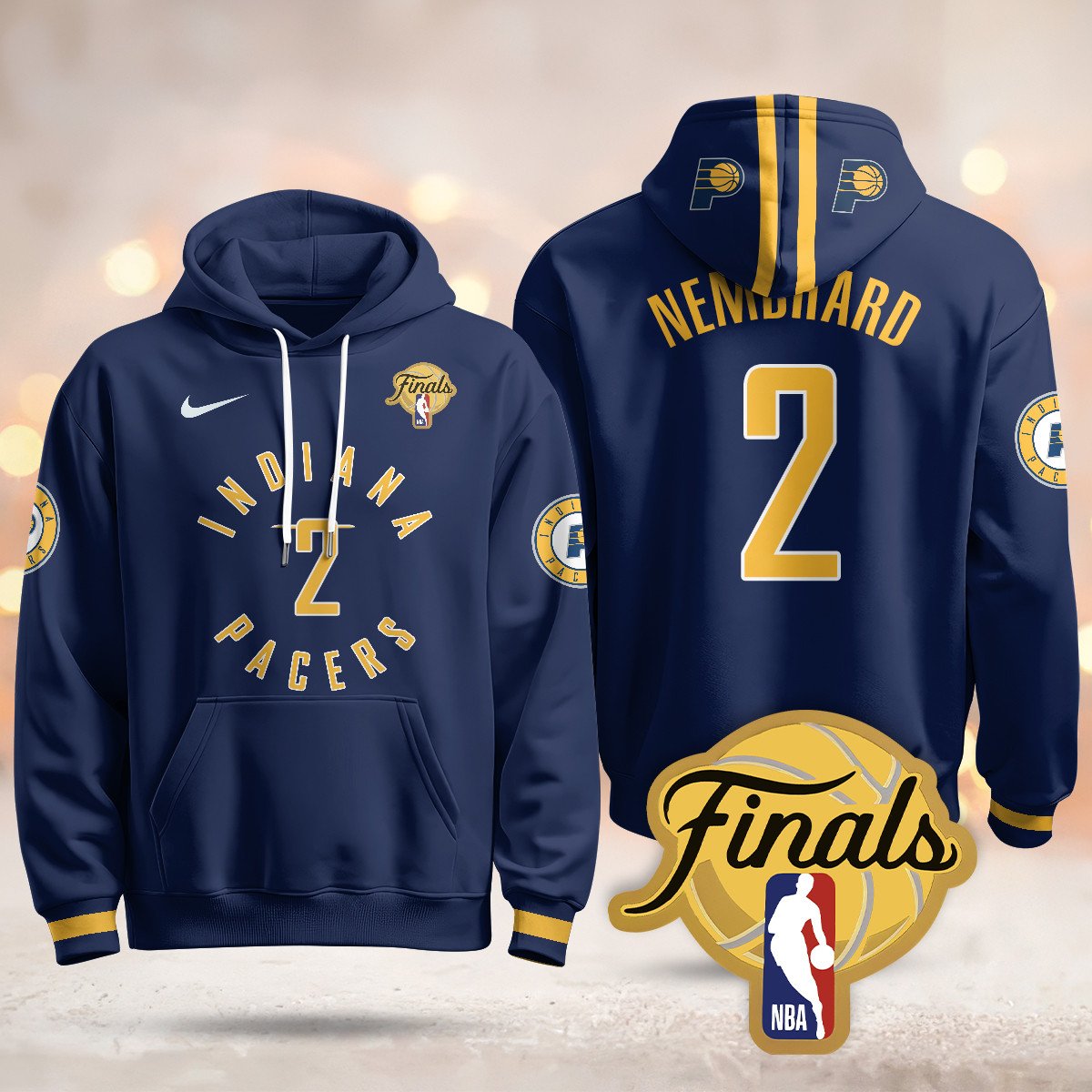Indiana Pacers Hoodie - Final Patch - All Stitched