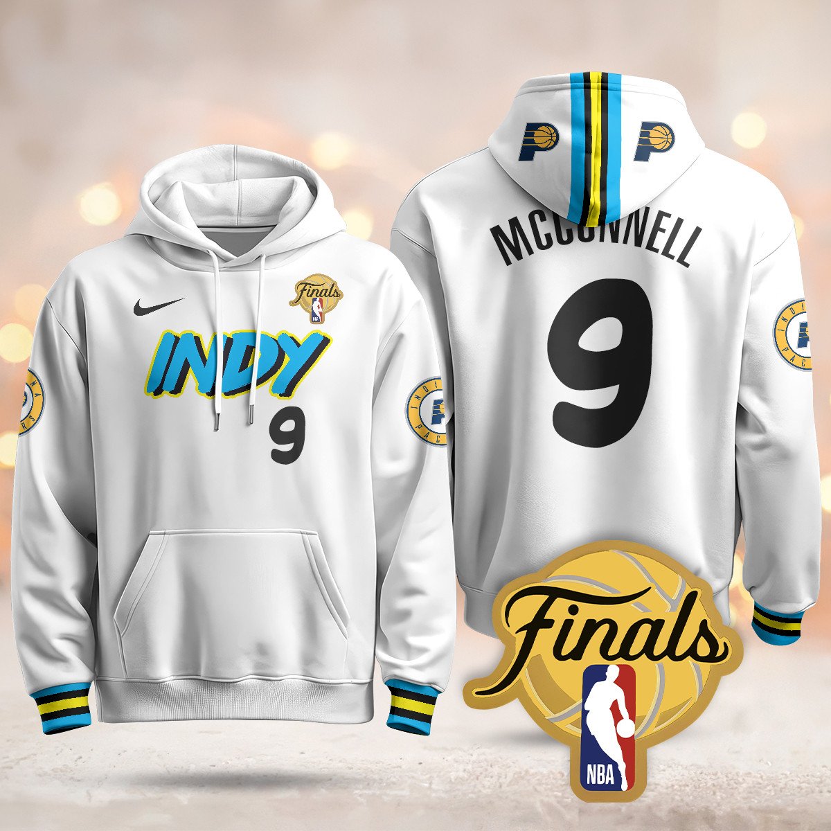 Indiana Pacers Hoodie - Final Patch - All Stitched