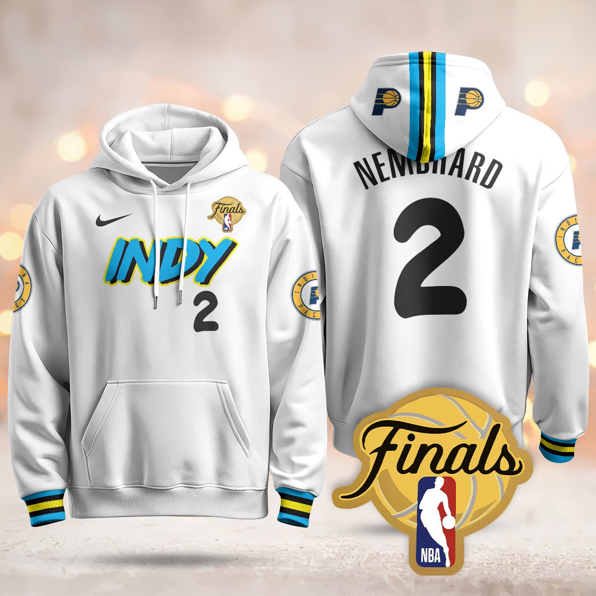 Indiana Pacers Hoodie - Final Patch - All Stitched