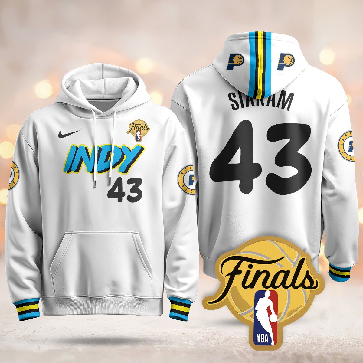 Indiana Pacers Hoodie - Final Patch - All Stitched