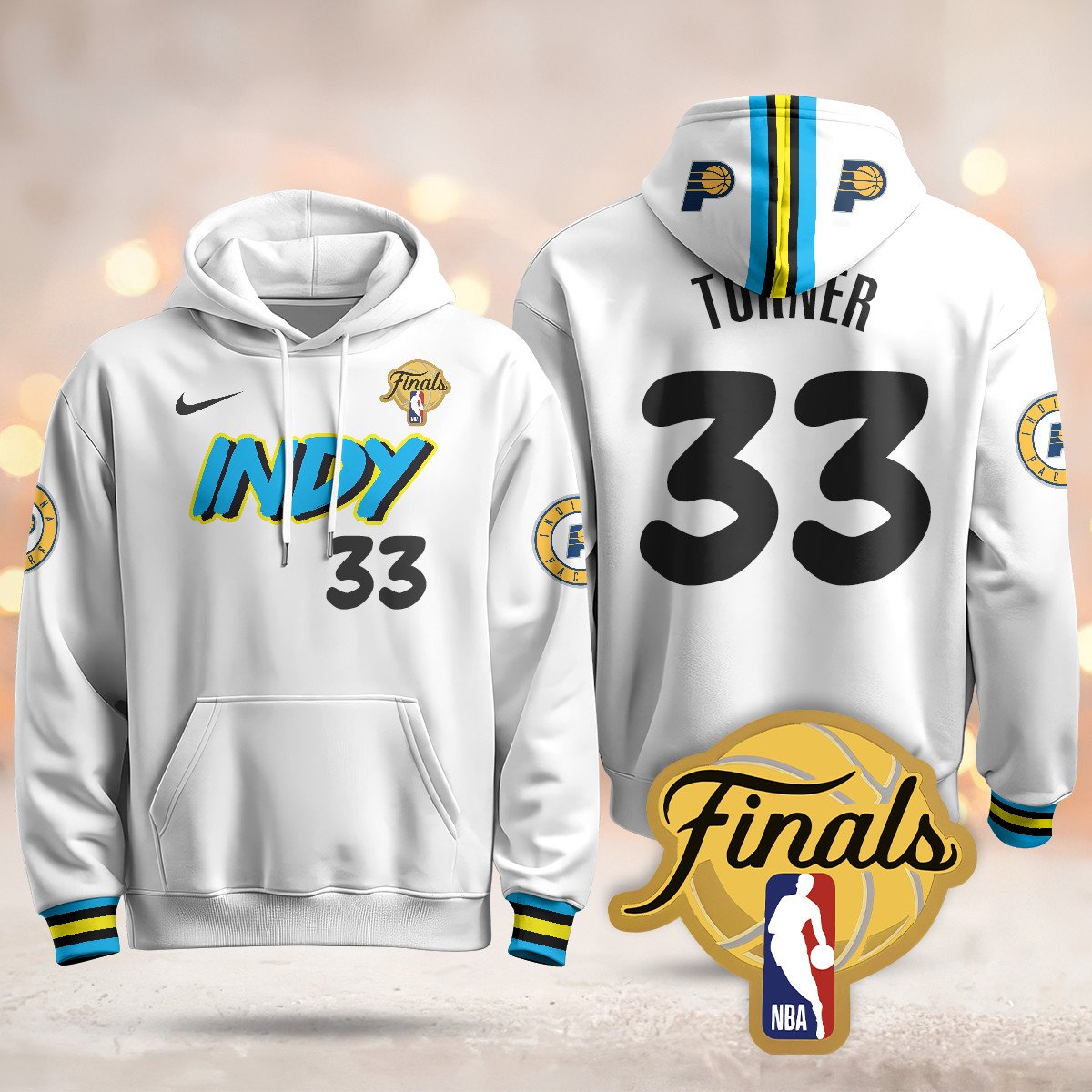 Indiana Pacers Hoodie - Final Patch - All Stitched