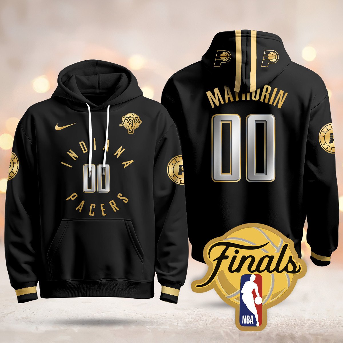 Indiana Pacers Hoodie - Final Patch - All Stitched