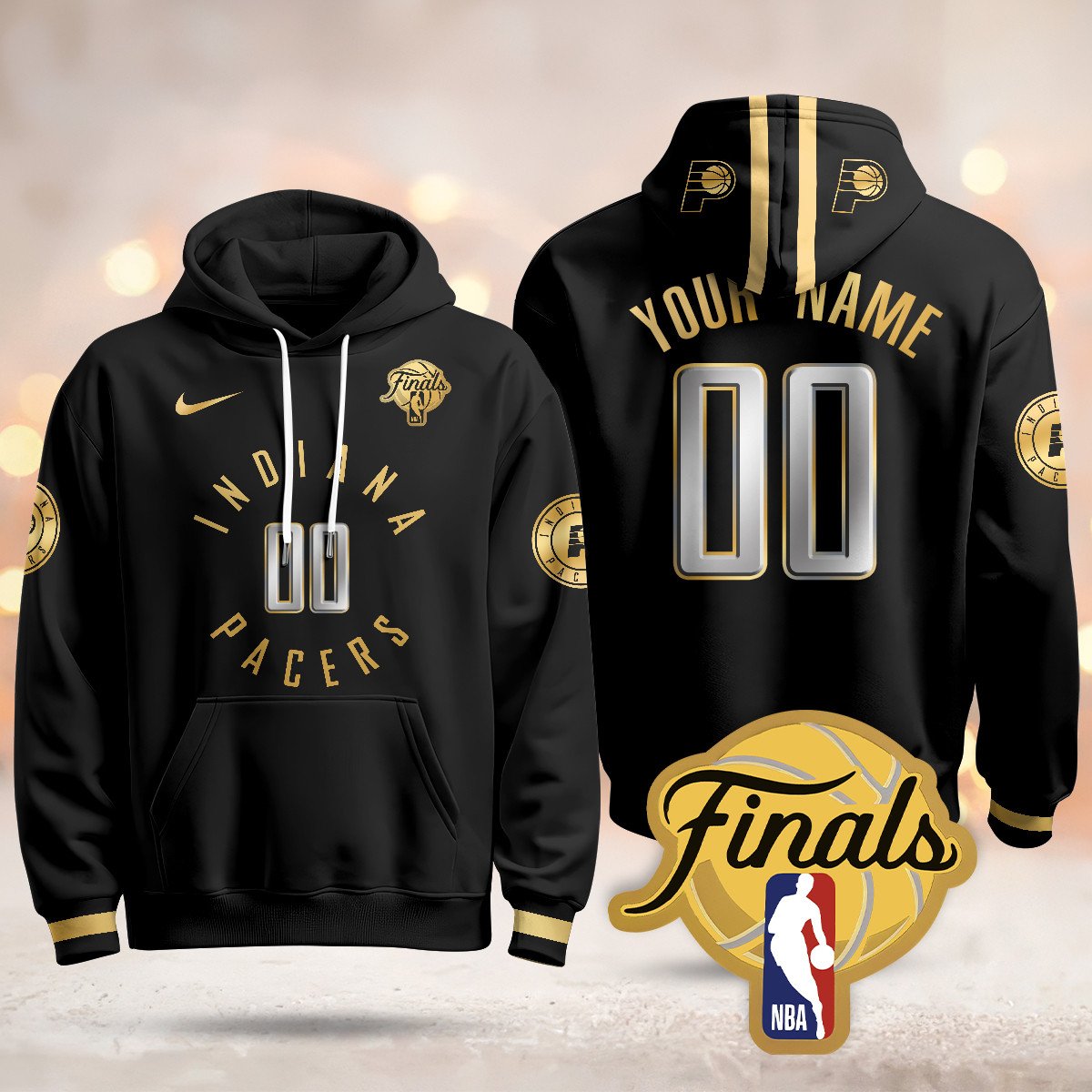 Indiana Pacers Hoodie - Final Patch - All Stitched