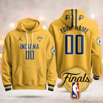Indiana Pacers Custom Hoodie - Final Patch - All Stitched