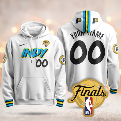 Indiana Pacers Custom Hoodie - Final Patch - All Stitched