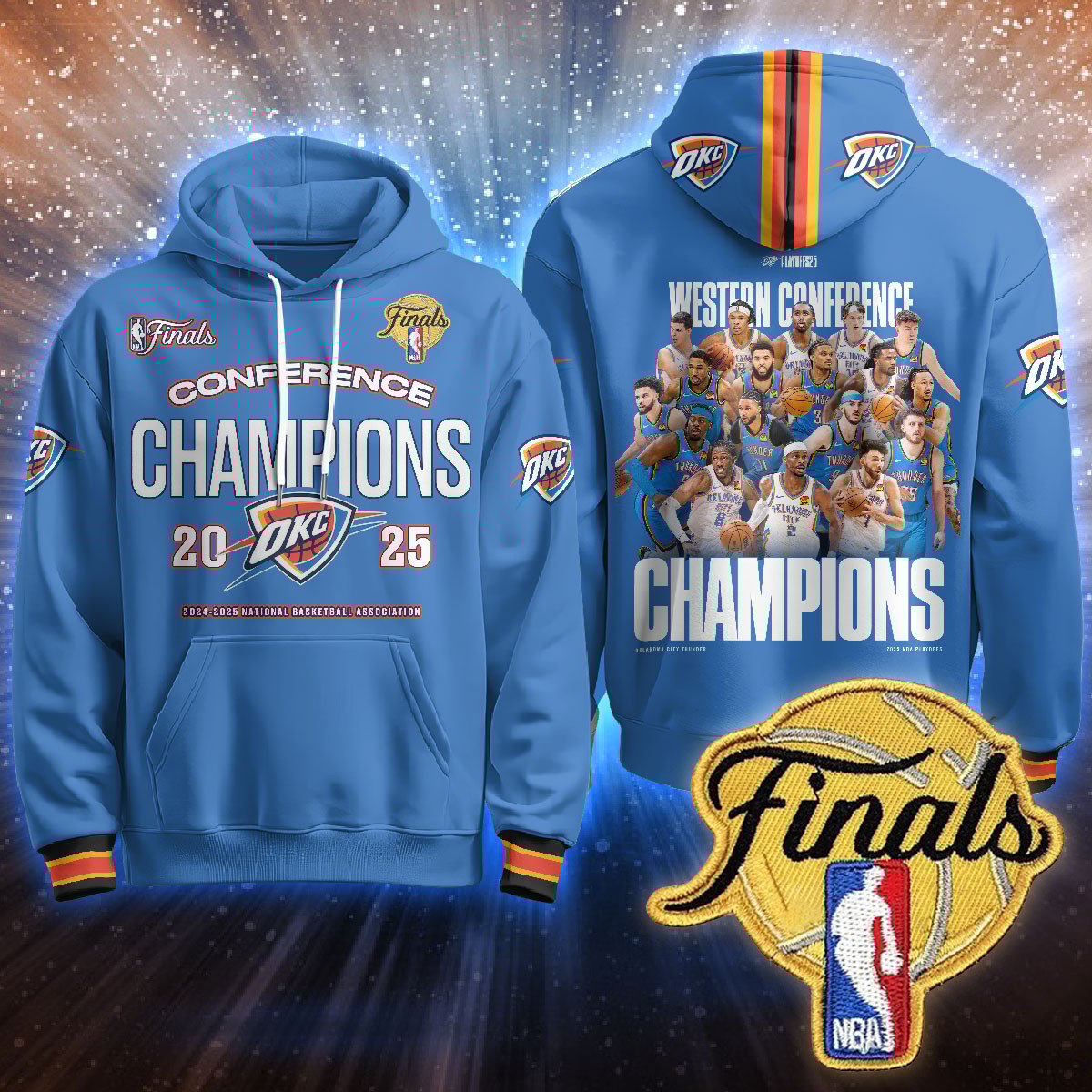 Oklahoma City Thunder Final Hoodie - Printed