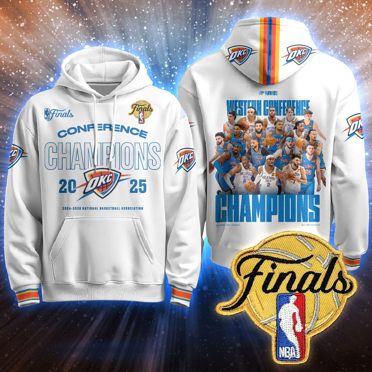 Oklahoma City Thunder Final Hoodie - Printed