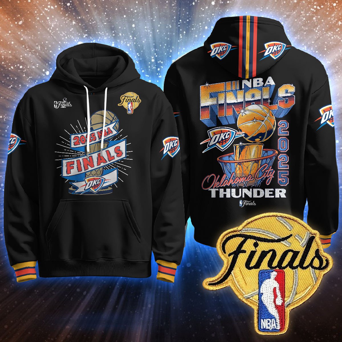 Oklahoma City Thunder Final Hoodie - Printed