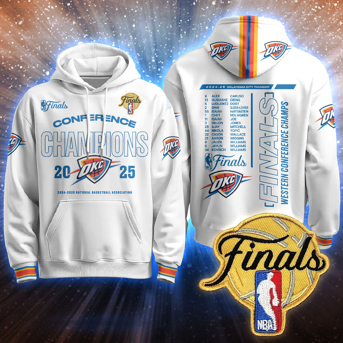 Oklahoma City Thunder Final Hoodie - Printed