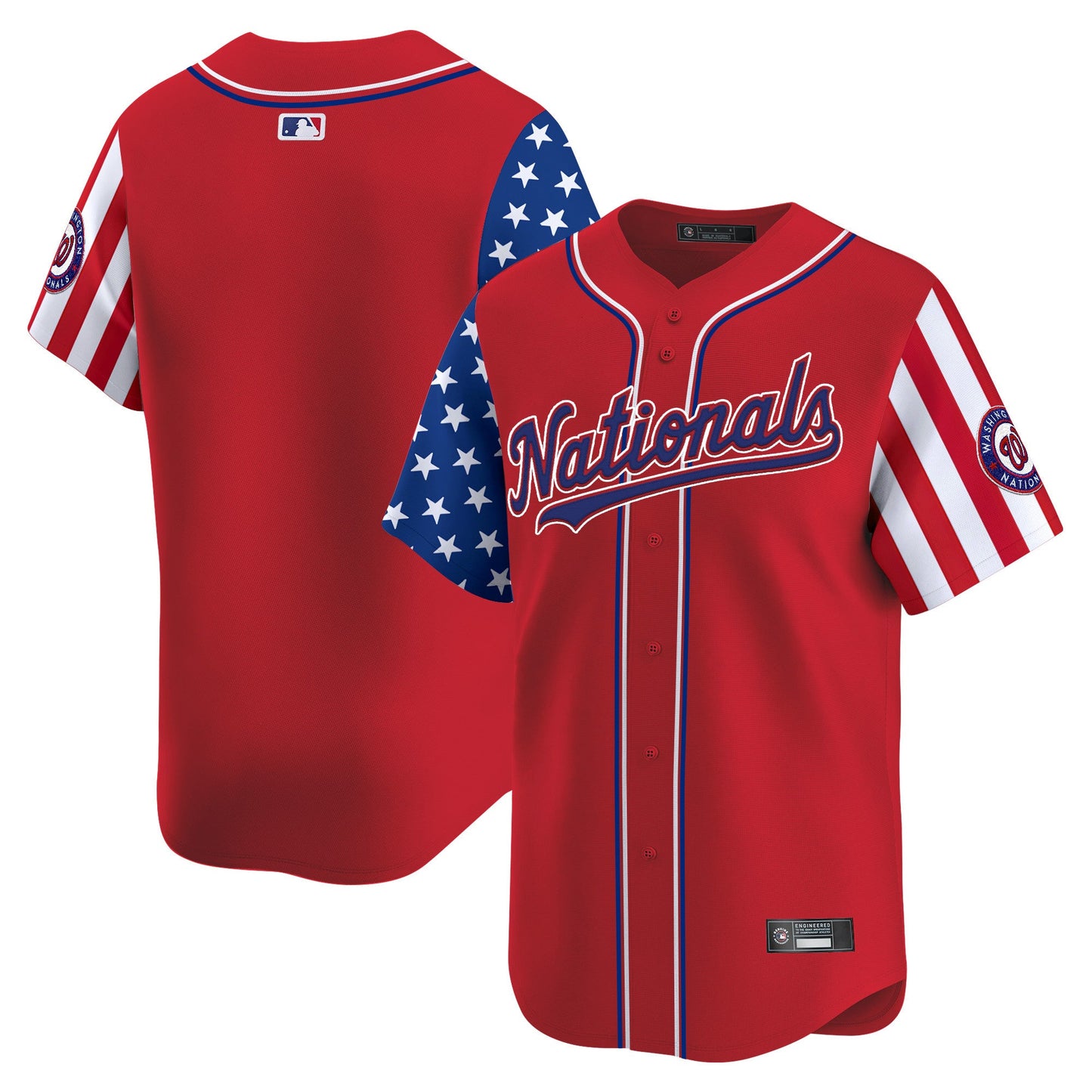 Men's Washington Nationals 2025 Independence Day Vapor Premier Limited Jersey - All Stitched
