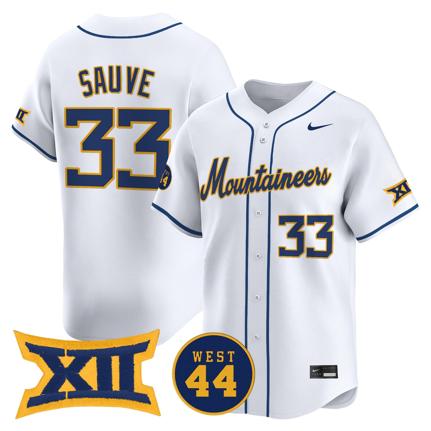 Men's West Virginia Mountaineers 2025 Vapor Premier Limited Jersey - All Stitched