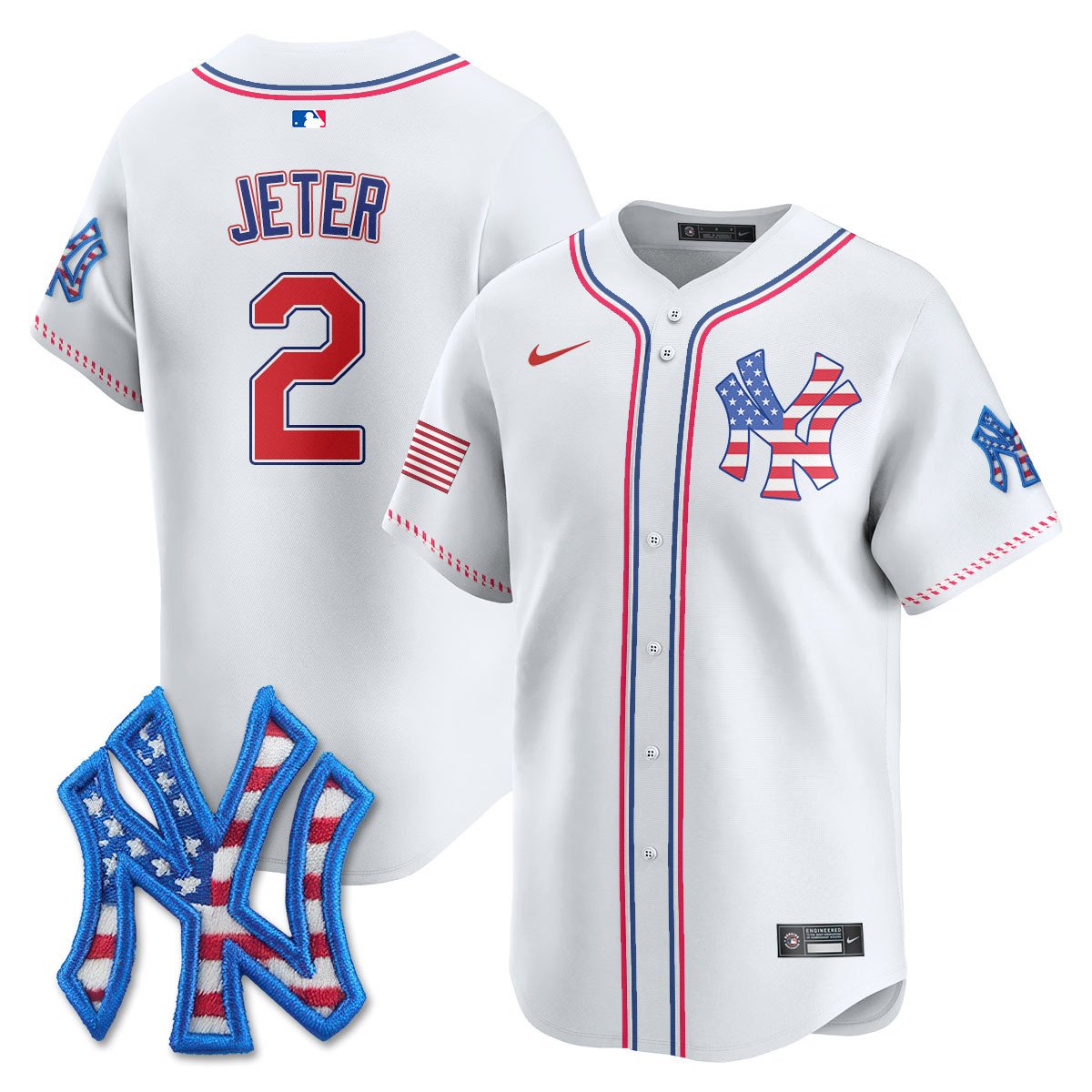 Men's New York Yankees 2025 Fourth of July Jersey - All Stitched