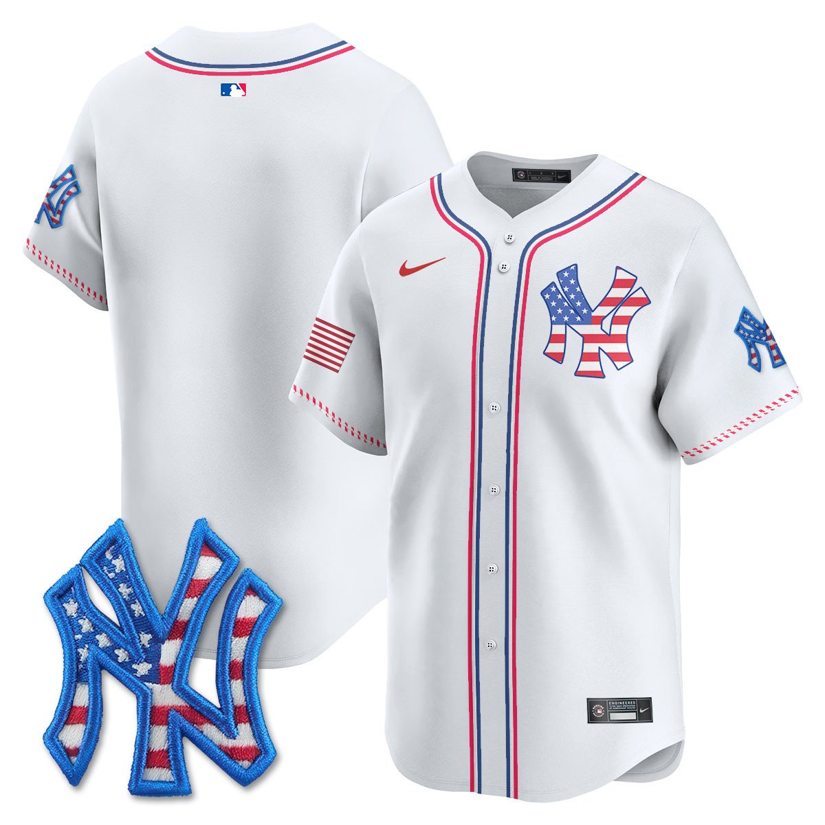 New York Yankees 2025 Fourth of July Jersey - All Stitched