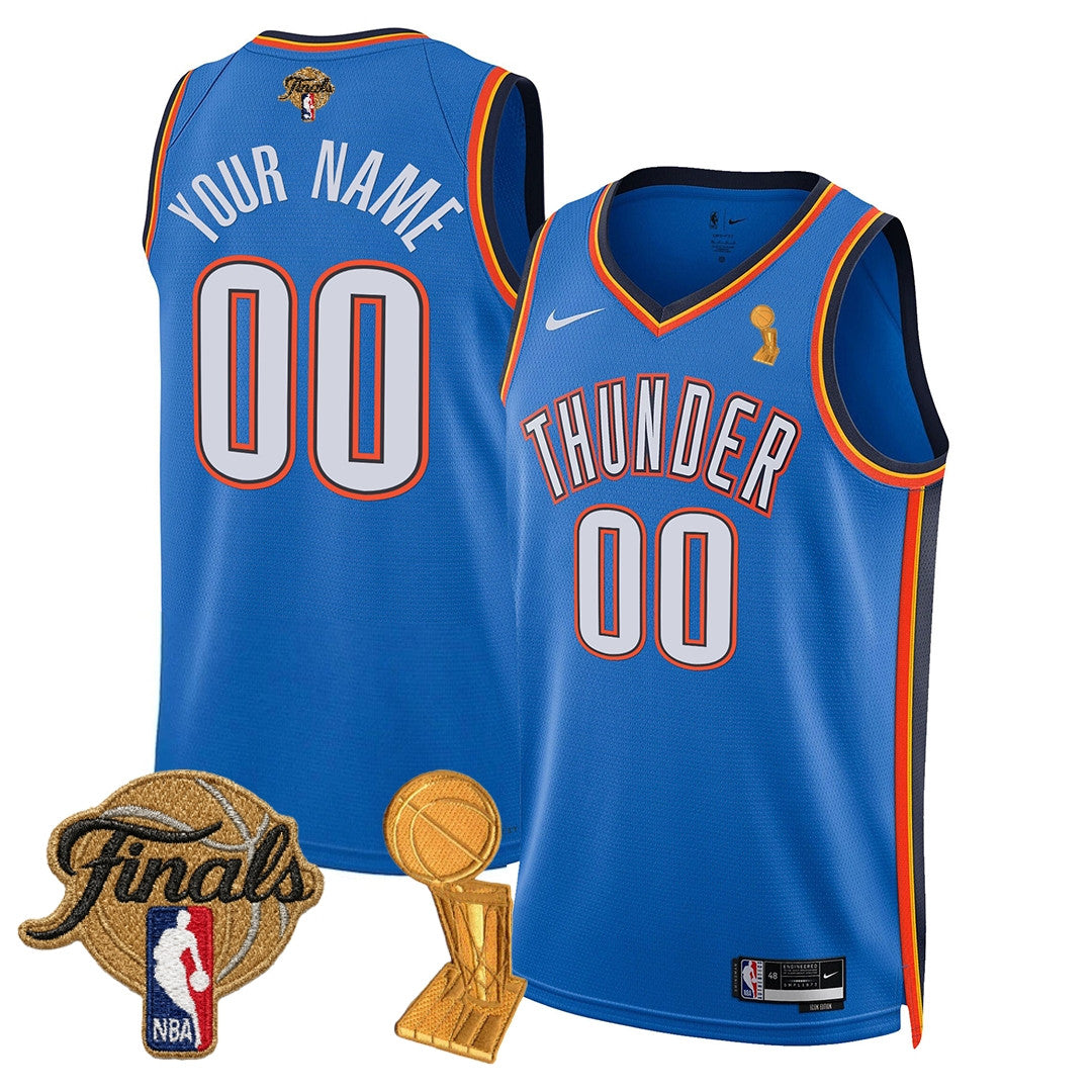 Men's OKC Thunder 24/25 Jersey - Trophy + Final Patch