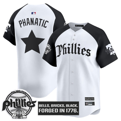 Men's Philadelphia Phillies 'Gothic Liberty Edition' Vapor Premier Limited Jersey - All Stitched