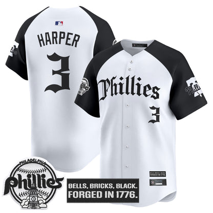 Men's Philadelphia Phillies 'Gothic Liberty Edition' Vapor Premier Limited Jersey - All Stitched