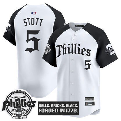 Men's Philadelphia Phillies 'Gothic Liberty Edition' Vapor Premier Limited Jersey - All Stitched