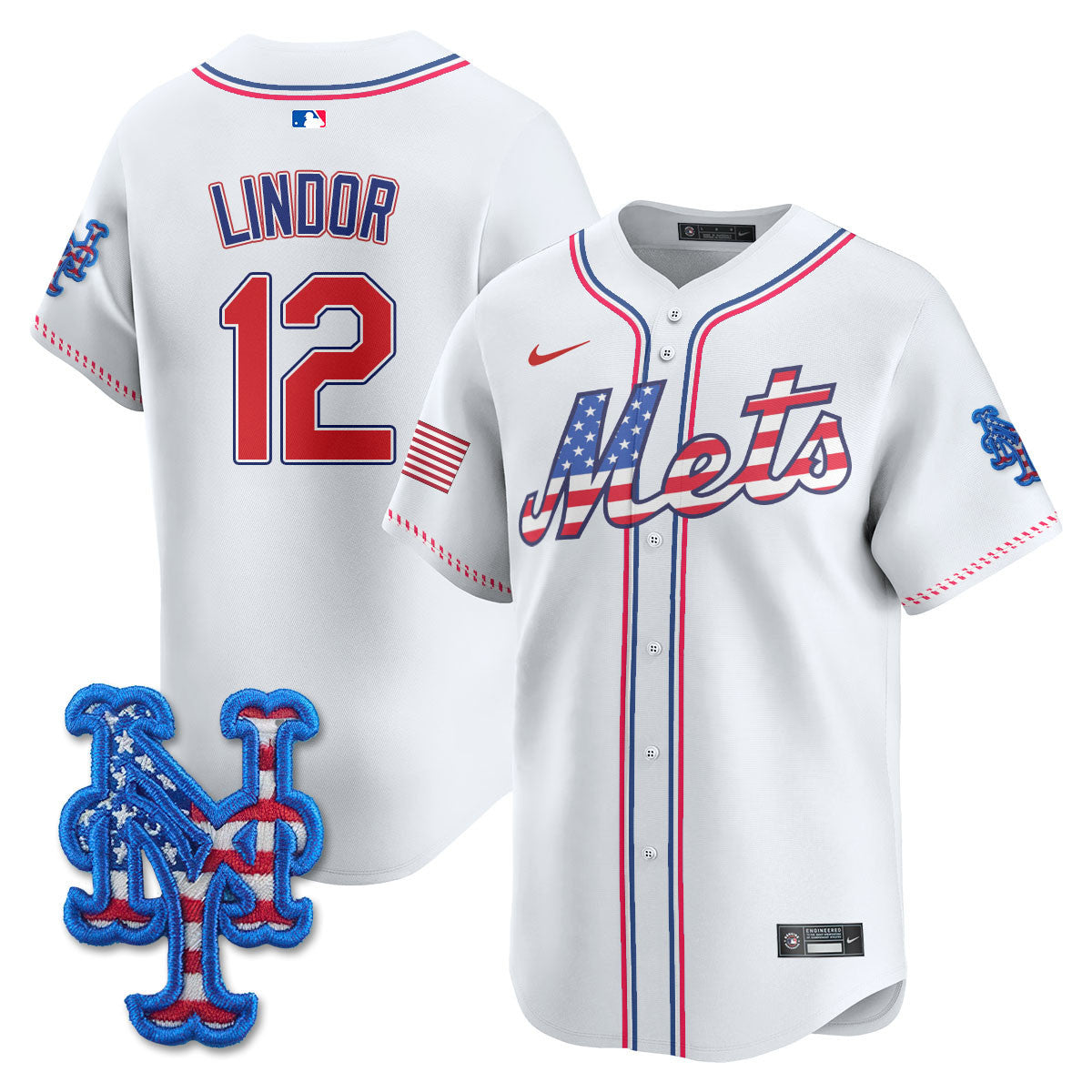 Men's New York Mets 2025 Fourth of July Jersey - All Stitched