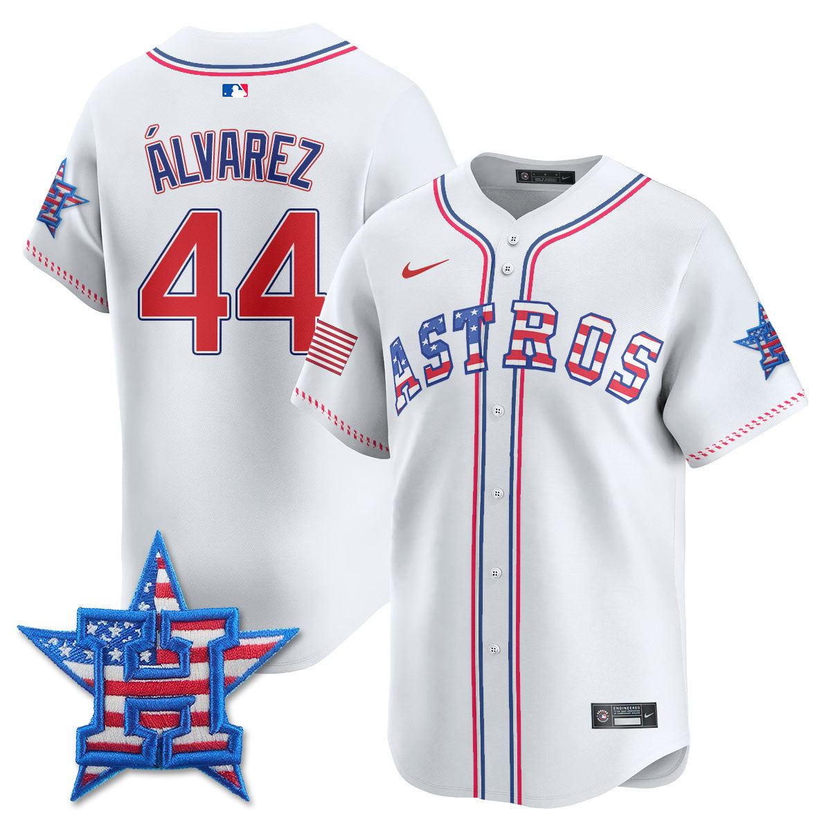 Men's Houston Astros 2025 Fourth of July Jersey - All Stitched