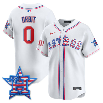 Men's Houston Astros 2025 Fourth of July Jersey - All Stitched