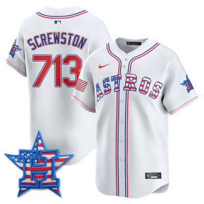 Men's Houston Astros 2025 Fourth of July Jersey - All Stitched