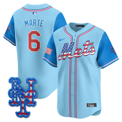 Men's New York Mets 2025 Fourth of July Jersey - All Stitched