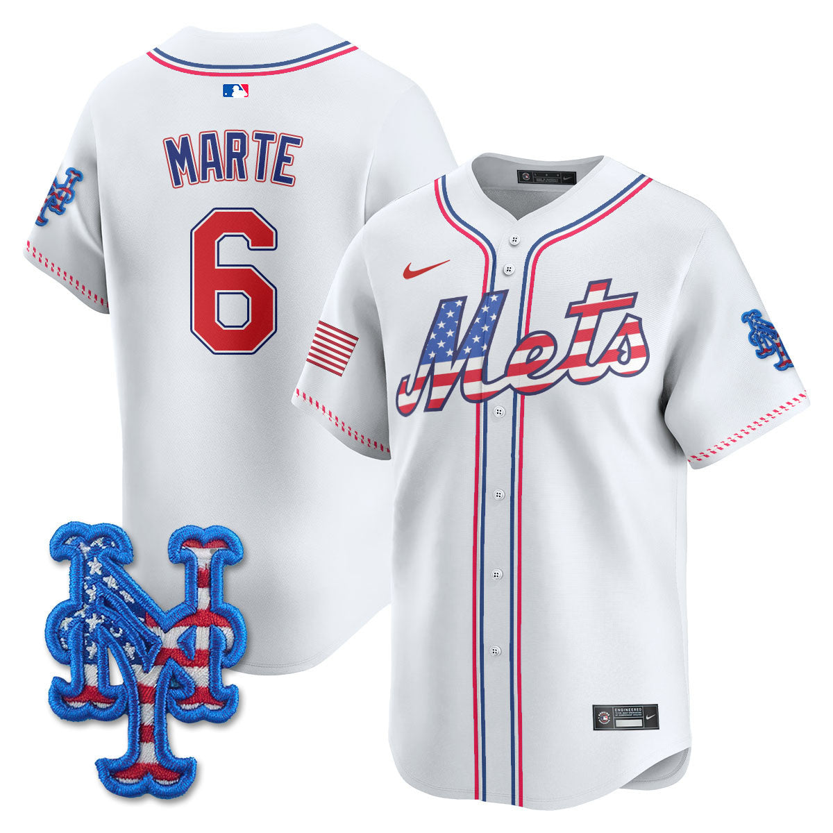 Men's New York Mets 2025 Fourth of July Jersey - All Stitched