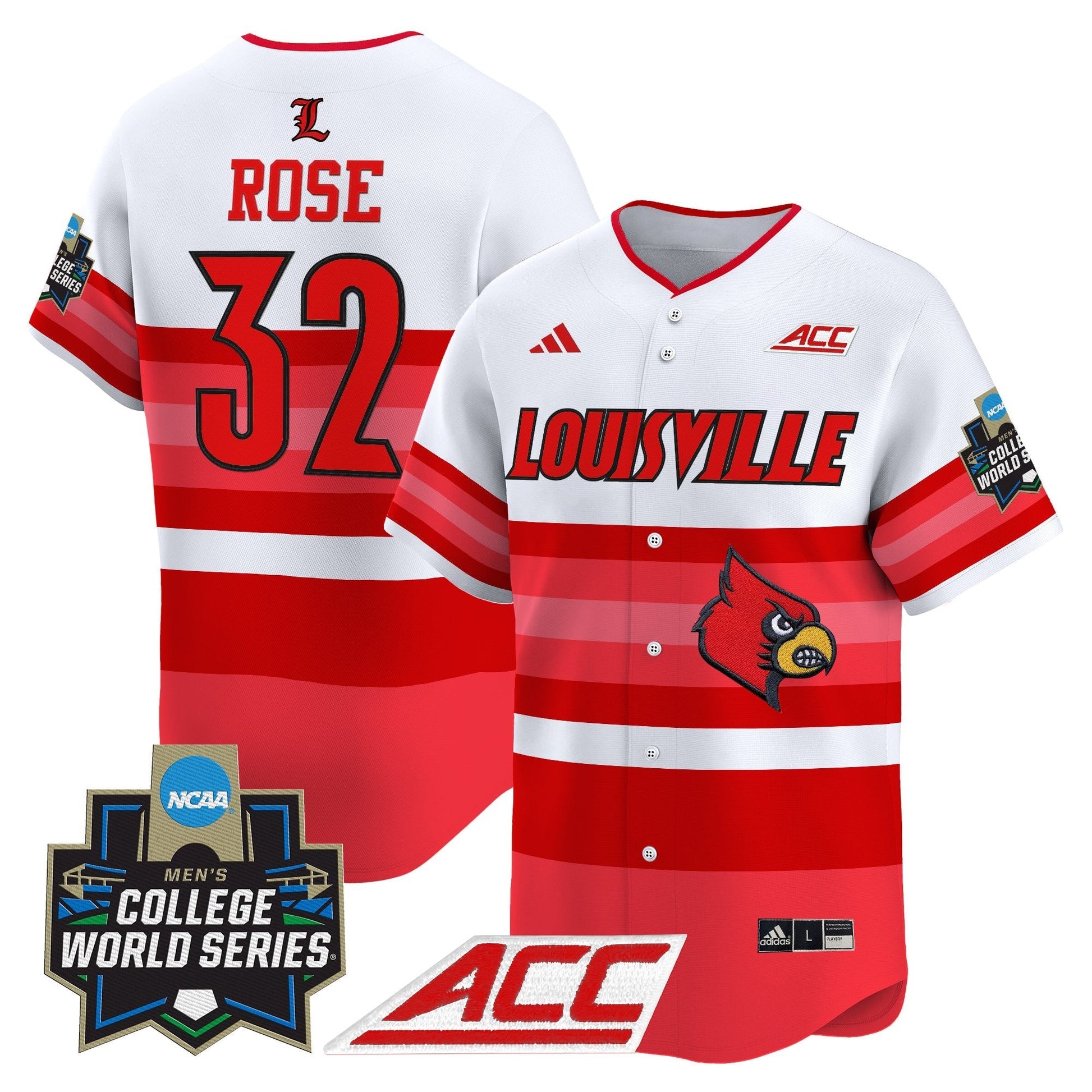 Men's Louisville Cardinals 2025 World Series Vapor Premier Limited Jersey - All Stitched
