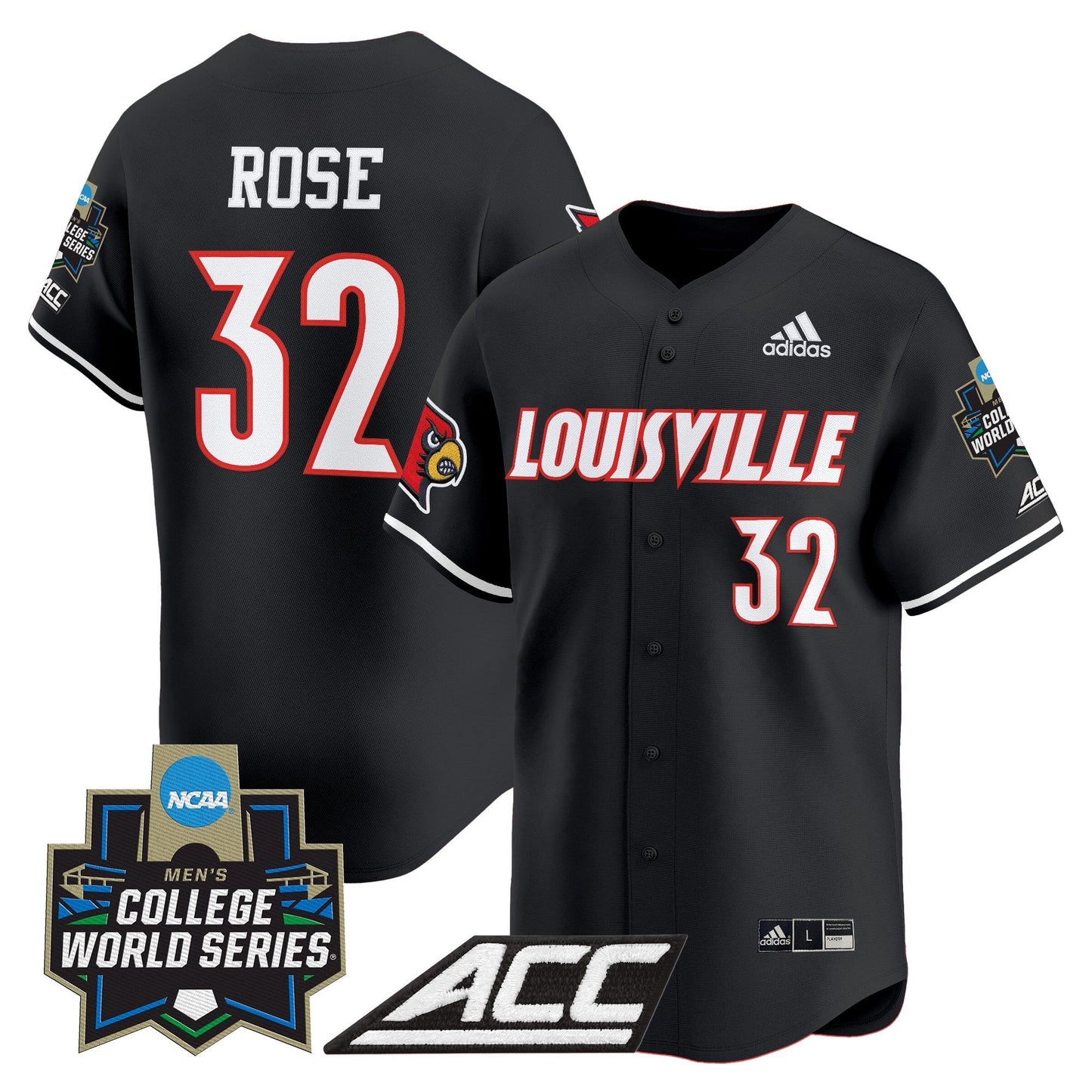 Men's Louisville Cardinals 2025 World Series Vapor Premier Limited Jersey - All Stitched