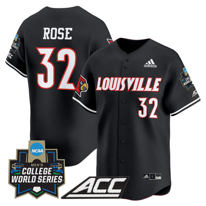 Men's Louisville Cardinals 2025 World Series Vapor Premier Limited Jersey - All Stitched
