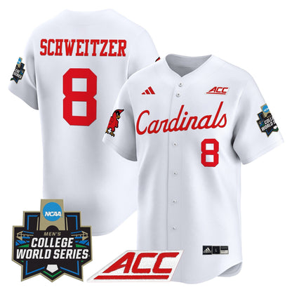 Men's Louisville Cardinals 2025 World Series Vapor Premier Limited Jersey - All Stitched