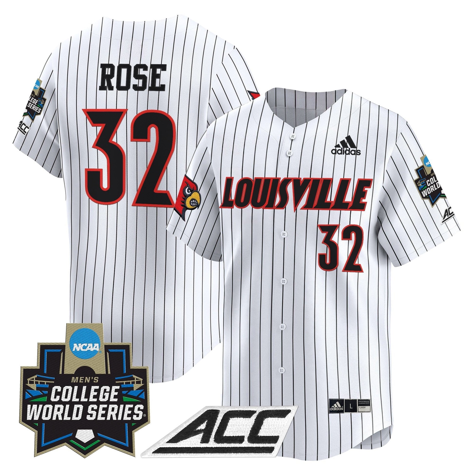 Men's Louisville Cardinals 2025 World Series Vapor Premier Limited Jersey - All Stitched