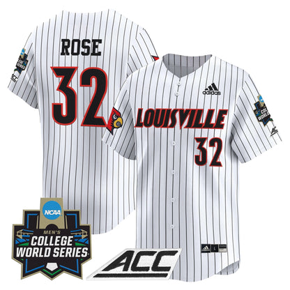 Men's Louisville Cardinals 2025 World Series Vapor Premier Limited Jersey - All Stitched