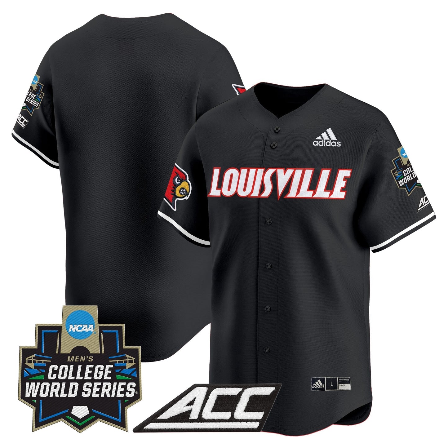 Men's Louisville Cardinals 2025 World Series Vapor Premier Limited Jersey - All Stitched