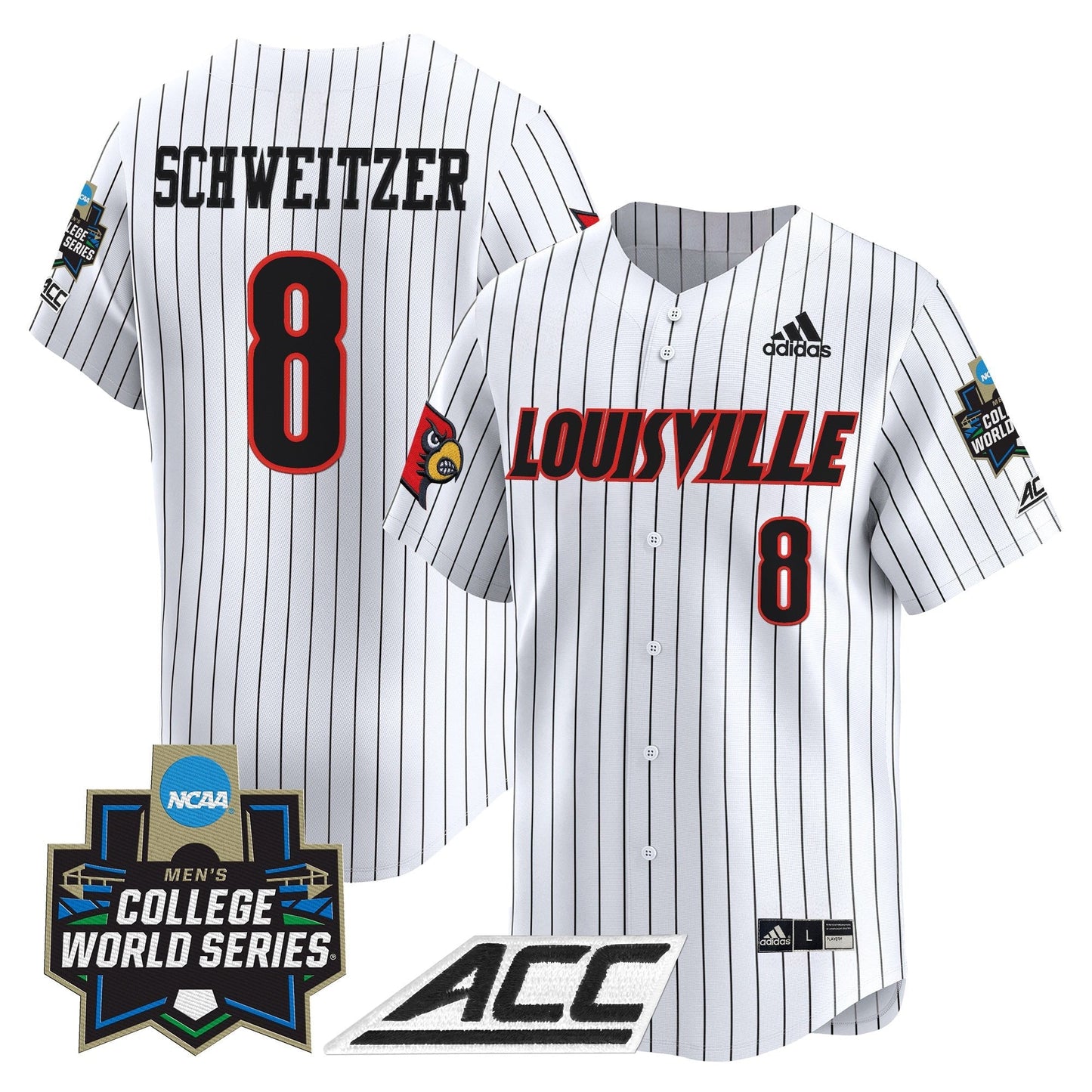 Men's Louisville Cardinals 2025 World Series Vapor Premier Limited Jersey - All Stitched