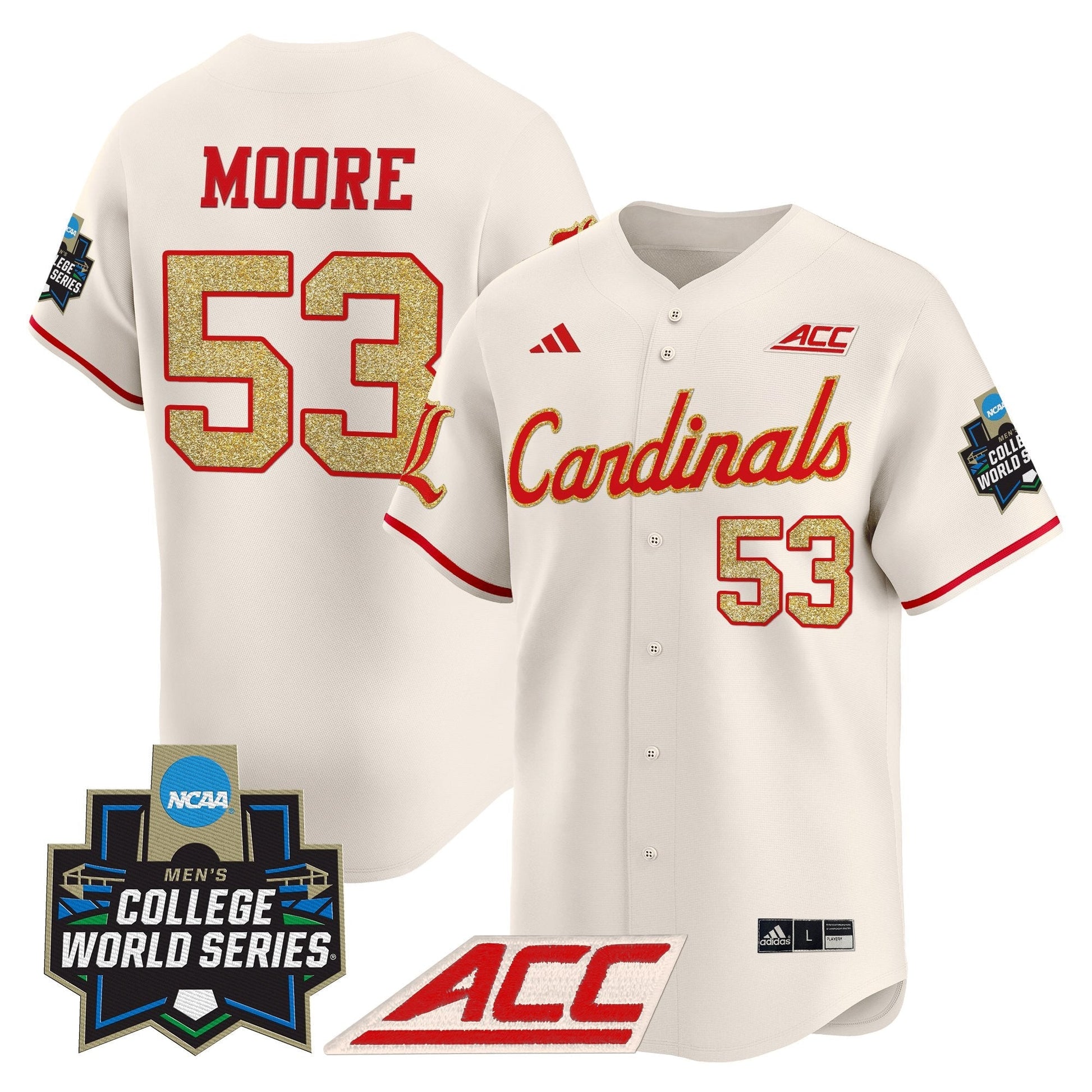 Men's Louisville Cardinals 2025 World Series Vapor Premier Limited Jersey - All Stitched