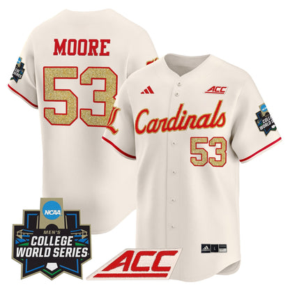 Men's Louisville Cardinals 2025 World Series Vapor Premier Limited Jersey - All Stitched