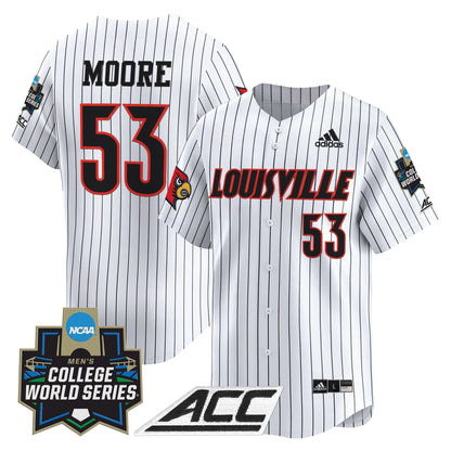 Men's Louisville Cardinals 2025 World Series Vapor Premier Limited Jersey - All Stitched