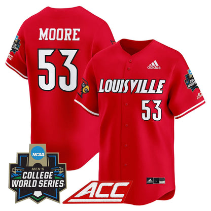 Men's Louisville Cardinals 2025 World Series Vapor Premier Limited Jersey - All Stitched