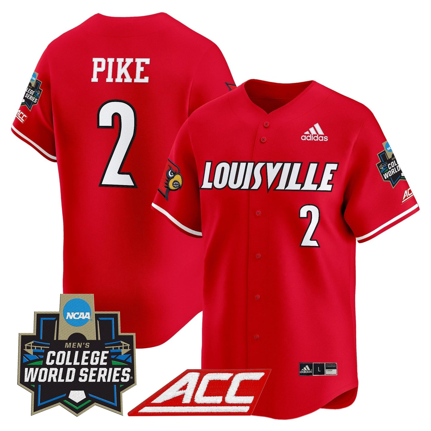 Men's Louisville Cardinals 2025 World Series Vapor Premier Limited Jersey - All Stitched