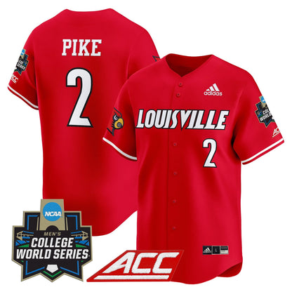 Men's Louisville Cardinals 2025 World Series Vapor Premier Limited Jersey - All Stitched