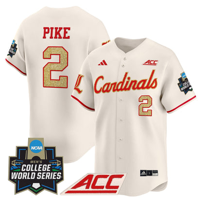 Men's Louisville Cardinals 2025 World Series Vapor Premier Limited Jersey - All Stitched