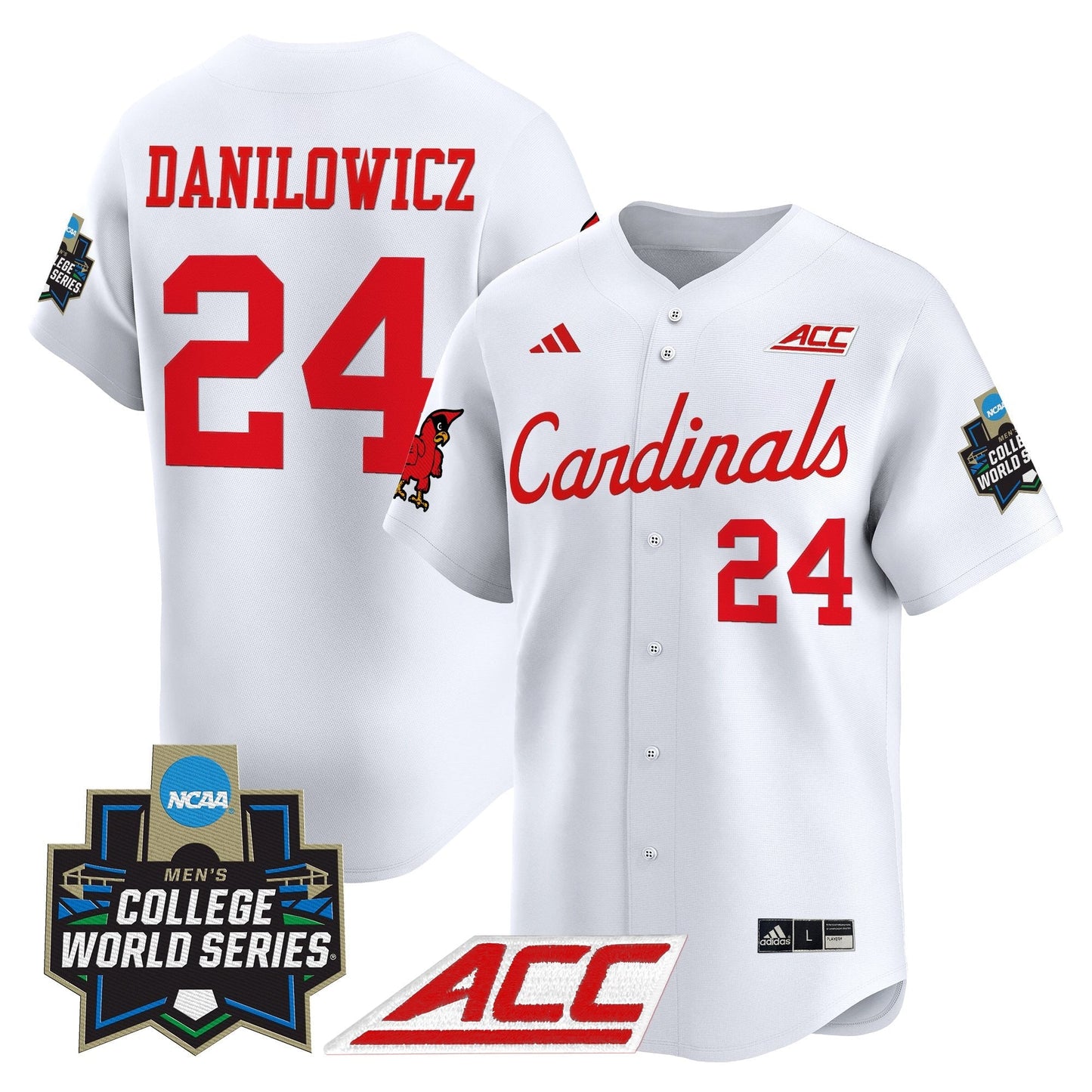 Men's Louisville Cardinals 2025 World Series Vapor Premier Limited Jersey - All Stitched
