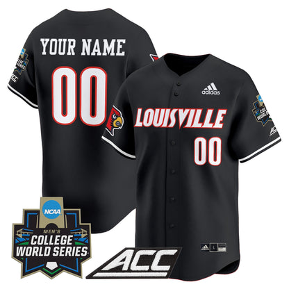 Louisville Cardinals 2025 World Series Vapor Premier Limited Custom Jersey - All Stitched