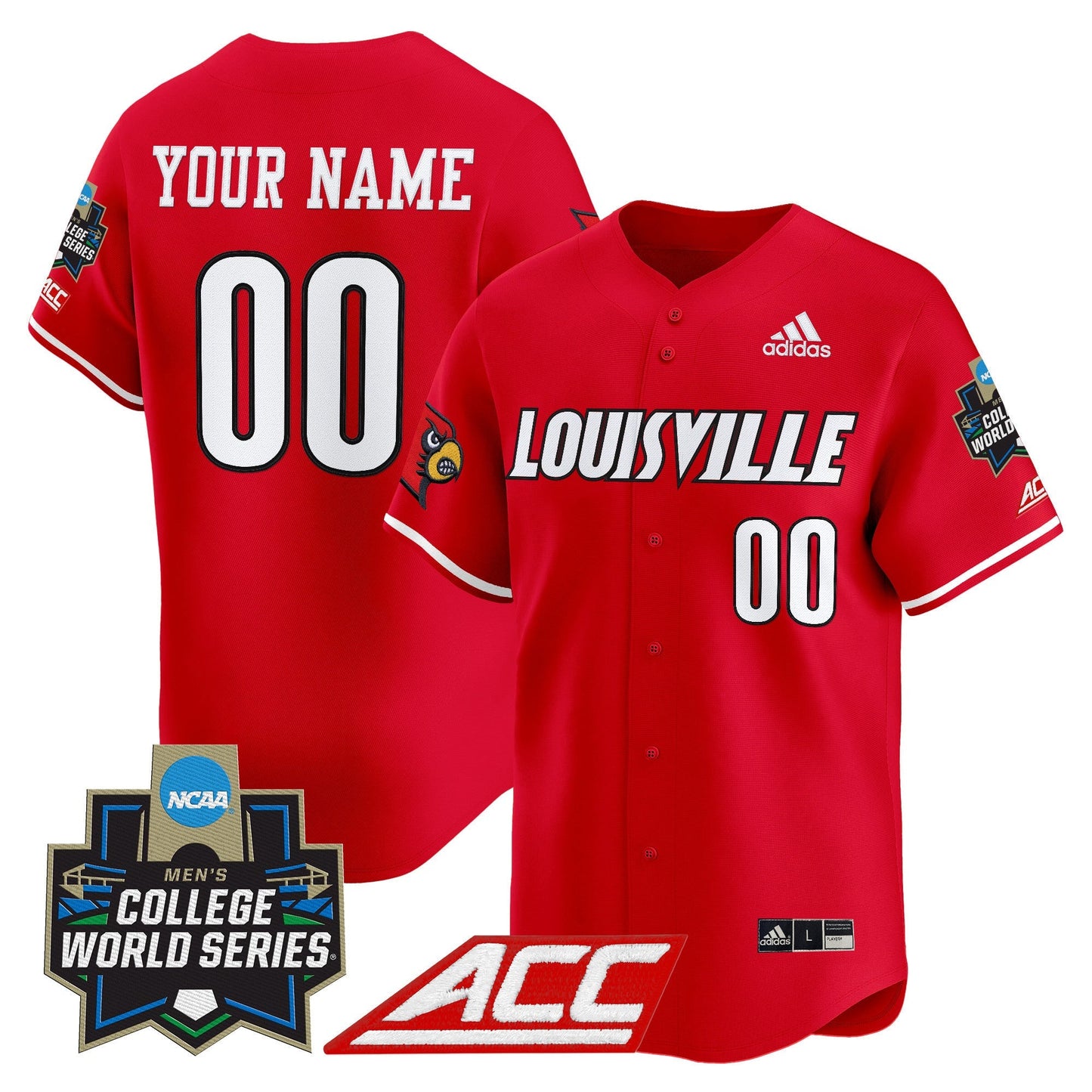 Louisville Cardinals 2025 World Series Vapor Premier Limited Custom Jersey - All Stitched