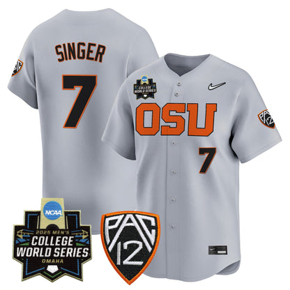 Men's Oregon State Beavers 2025 World Series Vapor Premier Limited Jersey - All Stitched