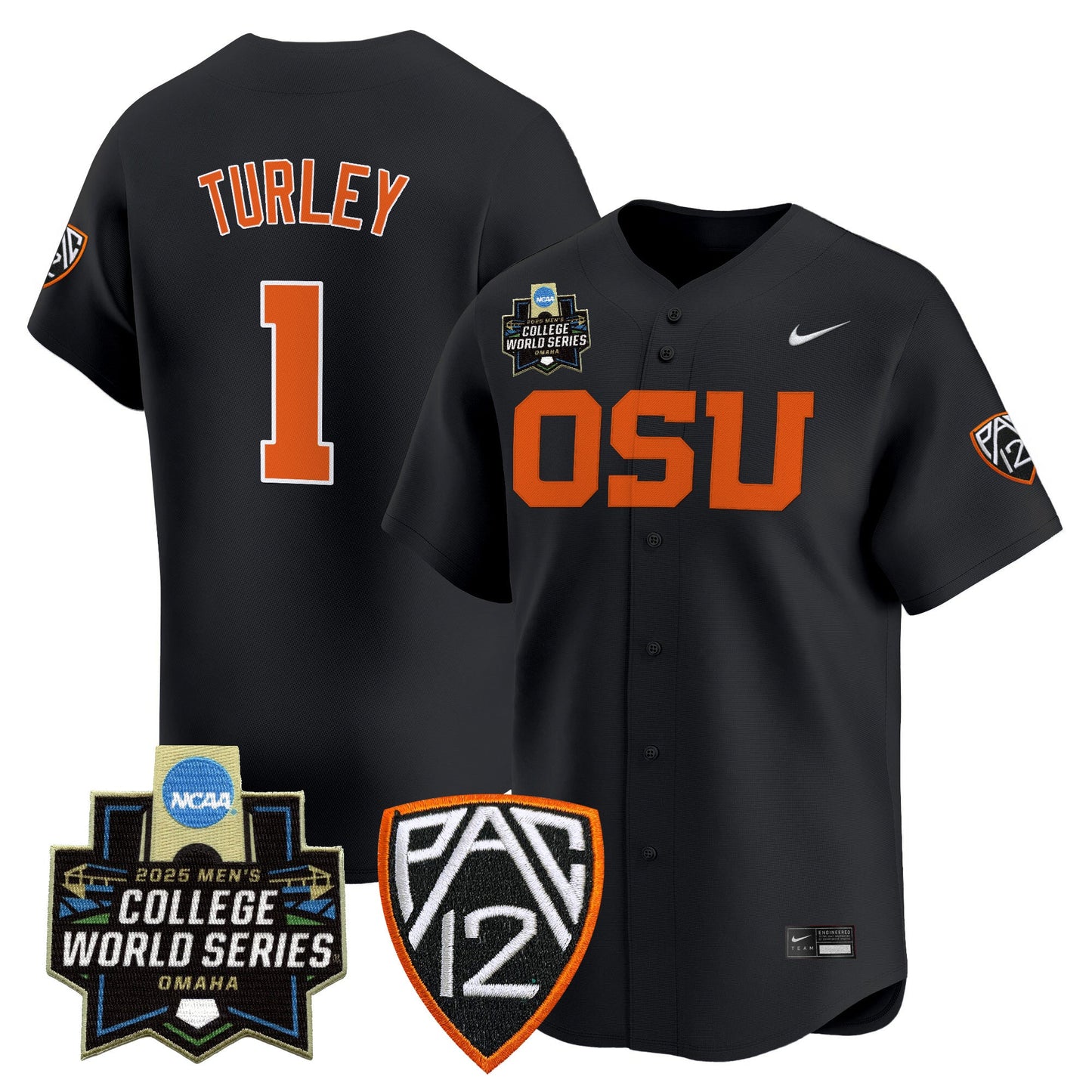 Men's Oregon State Beavers 2025 World Series Vapor Premier Limited Jersey - All Stitched